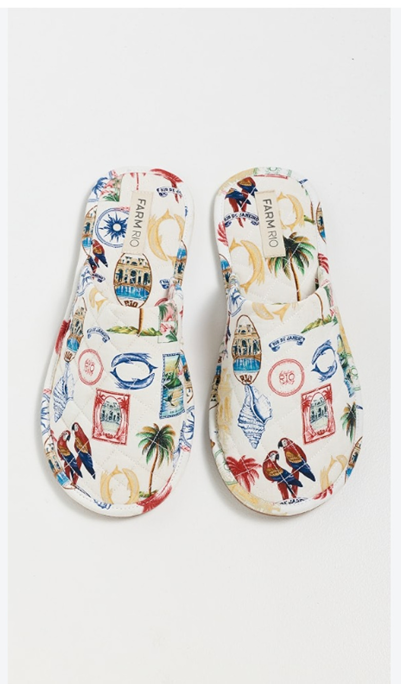 Farm Rio Printed Hotel Slipper EU 39